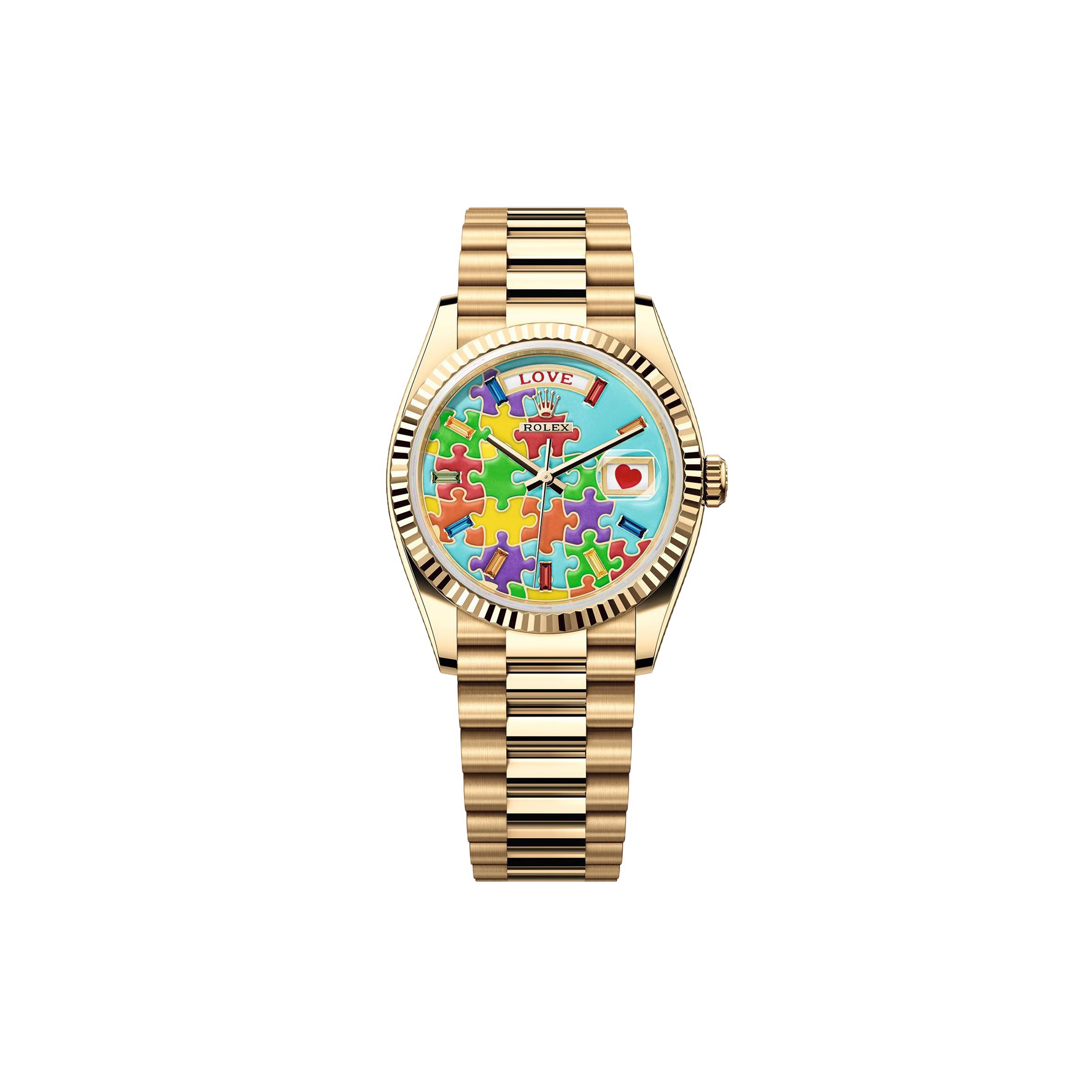R*L*X OYSTER PERPETUAL DAY-DATE 36MM 128238-0106 